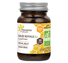 Complément alimentaire à la gelée royale idéal au changement de saison - Gelée royale bio lyophilisée Fleurance nature